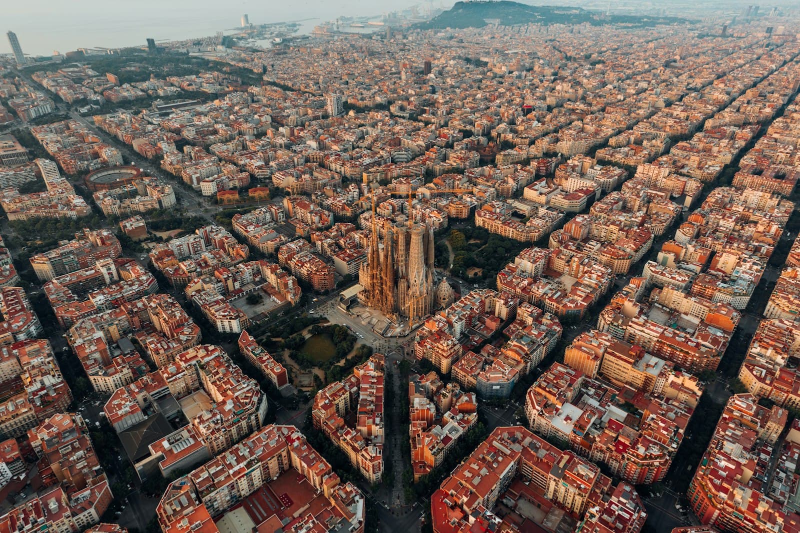 Barcelona — aerial view of city buildings during daytime