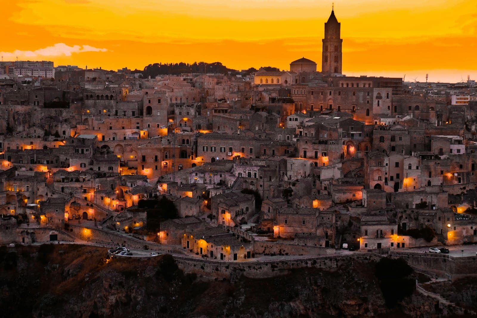 Matera — photo of illuminated city
