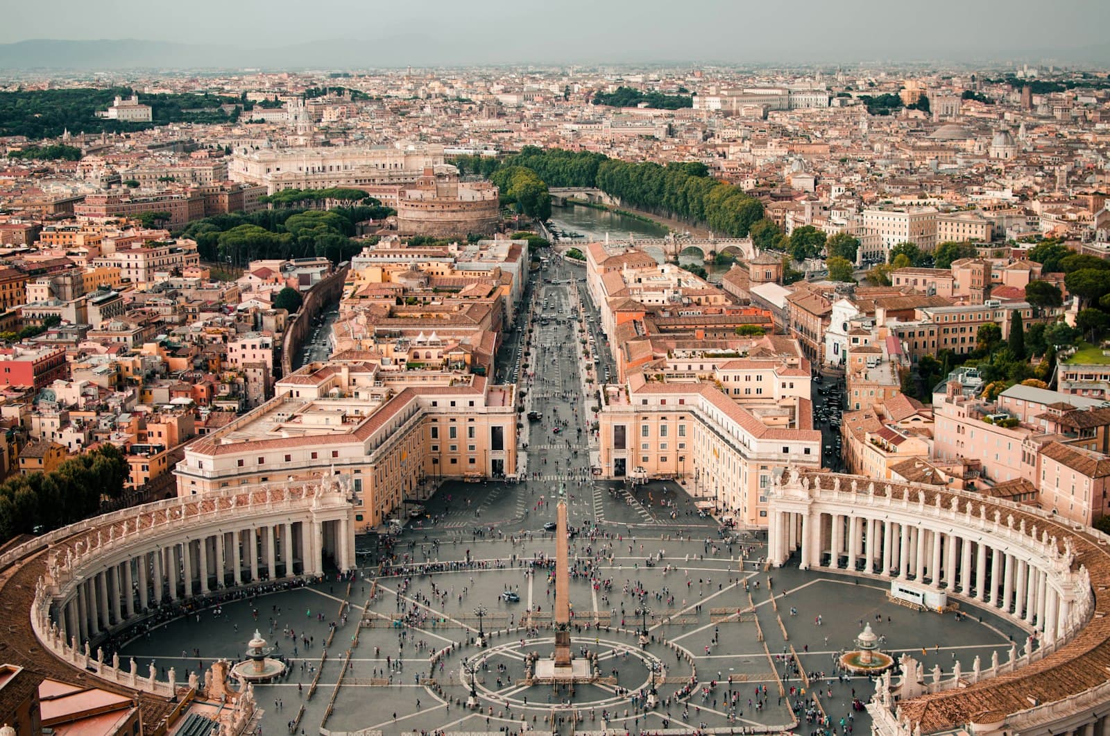 Rome — aerial photography of city