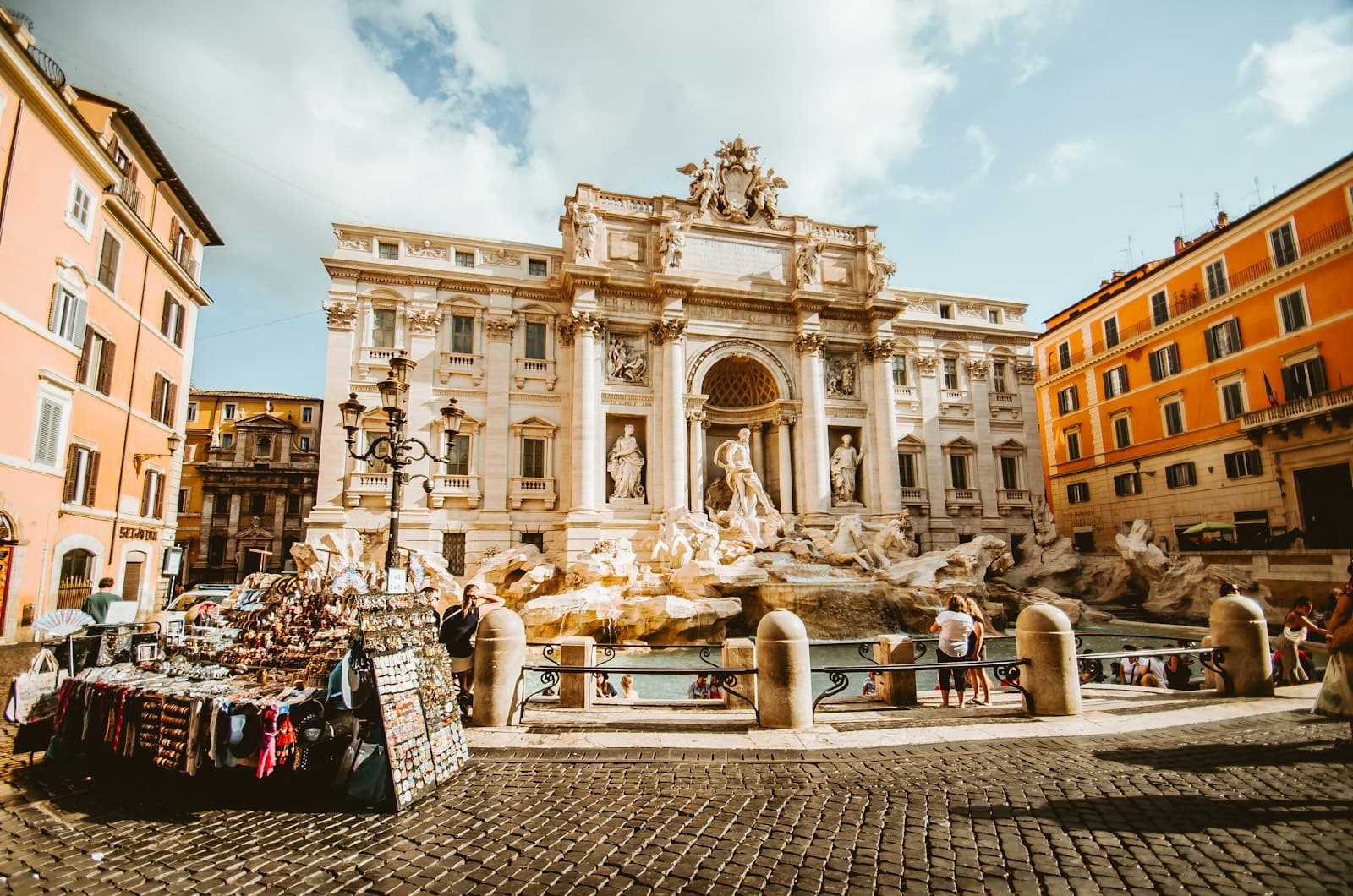 Rome — man standing in front of statue
